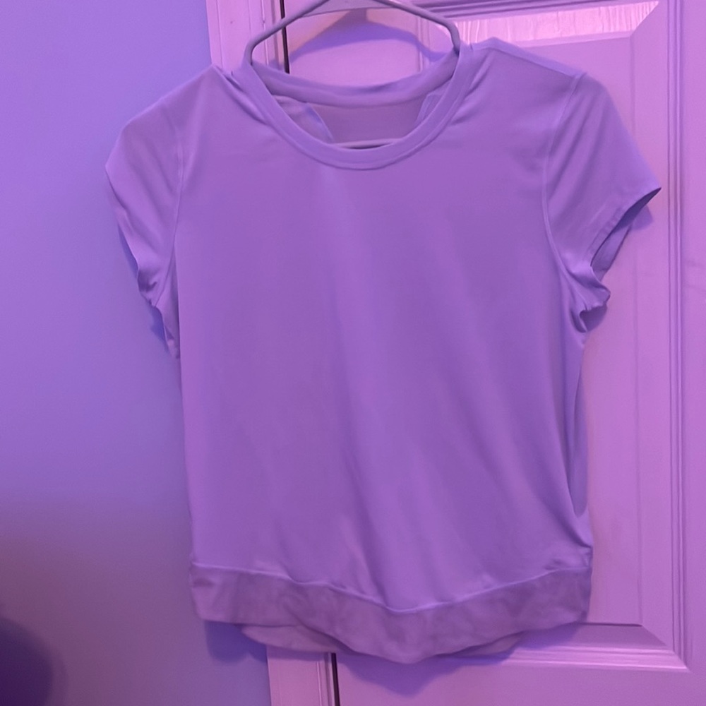 Baby blue athleta tee